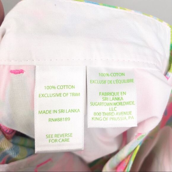 LILLY PULITZER | Tiki Pink Buttercup Shorts Size 0 - Picture 8 of 9